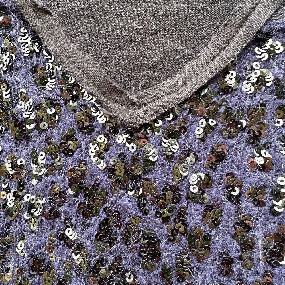 Free People V Neck Sequin Sweater - Picture 8 of 9